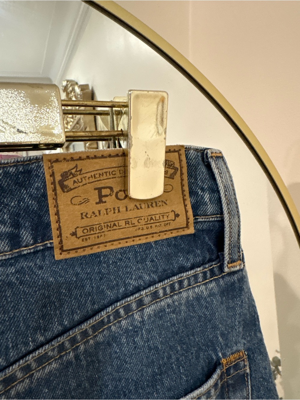 Polo Ralph Lauren 28 two tone Denim Maxi Skirt in Blue - Women Jeans - Picture 10 of 12